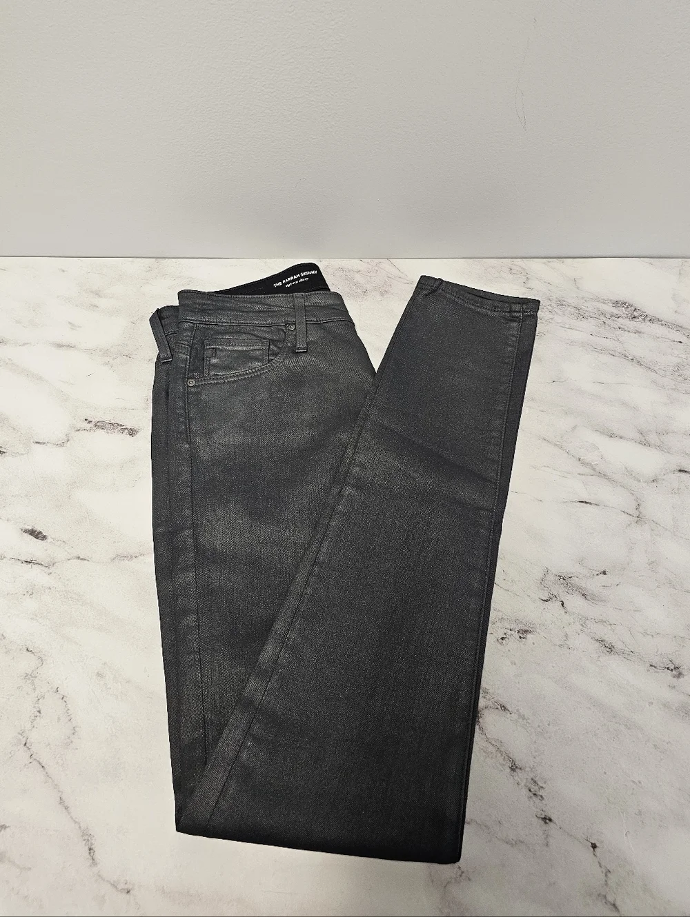 Ag Adriano Goldschmied The Farrah High Rise‎ Skinny Gray Jeans 27 NWT